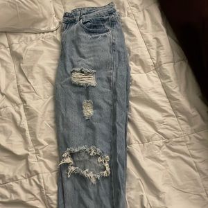 Distressed Denim Jeans